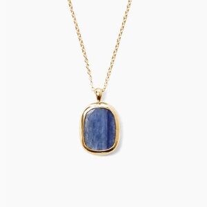 Chan Luu Blue and Gold “Sardinia” Pendant Necklace